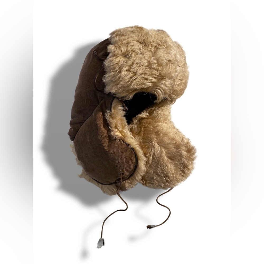 DSquared2 Corduroy Shearling Aviator Trapper Hat